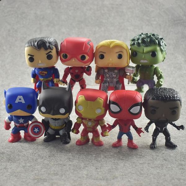 funko pop dc justice league & marvel avengers hulk iron man spiderman logan model action figure collectible model toy for gift 9pcs
funko pop dc justice league & marvel avengers hulk iron man spiderman logan model action figure collectible model toy for gift 9pcs
