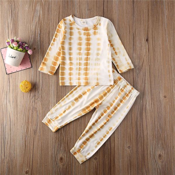 toddler girls boy clothes dye print long sleeve t-shirt +pants trousers 2pcs sets kids child casual sleeping outfits 1-5y, White
toddler girls boy clothes dye print long sleeve t-shirt +pants trousers 2pcs sets kids child casual sleeping outfits 1-5y, White