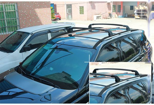 

4pcs left right front rear aluminium roof rack rail cross bar crossbar fits for l-a-n-d r-o-v-e-r discovery sport 2015-2020