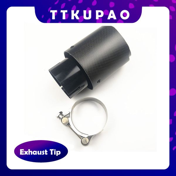 1 pcs 63mm-89mm universal car carbon fiber exhaust tip car-styling ak exhaust pipe muffler tip black stainless steel
1 pcs 63mm-89mm universal car carbon fiber exhaust tip car-styling ak exhaust pipe muffler tip black stainless steel