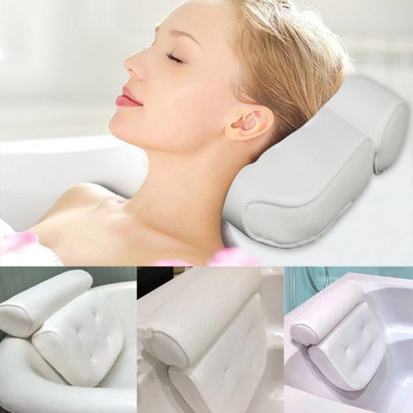 spa pillow 3d mesh spa non-slip cushioned bath tub bathtub head rest pillow with suction cups for neck and back bathroom supply
spa pillow 3d mesh spa non-slip cushioned bath tub bathtub head rest pillow with suction cups for neck and back bathroom supply