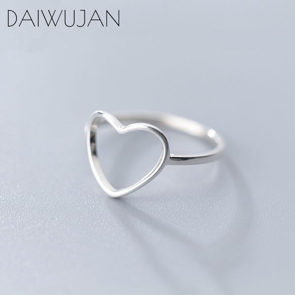 daiwujan 100% minimalist 925 sterling silver ring for women hollow heart femme wedding jewelry cute love birthday party gifts, Golden;silver
daiwujan 100% minimalist 925 sterling silver ring for women hollow heart femme wedding jewelry cute love birthday party gifts, Golden;silver