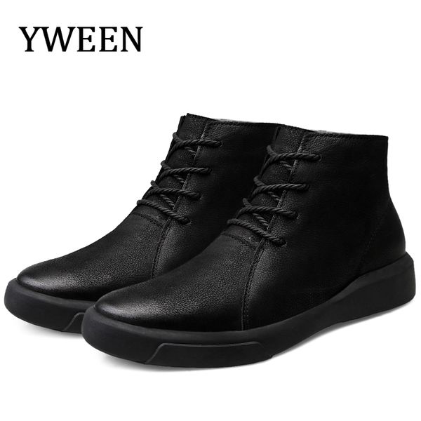 yween men boots genuine leather boots autumn and winter classic men's thick fur warm men shoes male big size shoe, Black
yween men boots genuine leather boots autumn and winter classic men's thick fur warm men shoes male big size shoe, Black