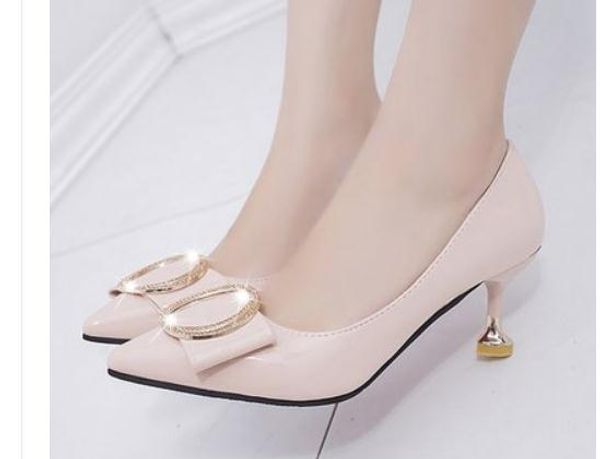 2019 women's shoes in spring and autumn with new style high heel fine heel pointed end bowknot @356, Black
2019 women's shoes in spring and autumn with new style high heel fine heel pointed end bowknot @356, Black