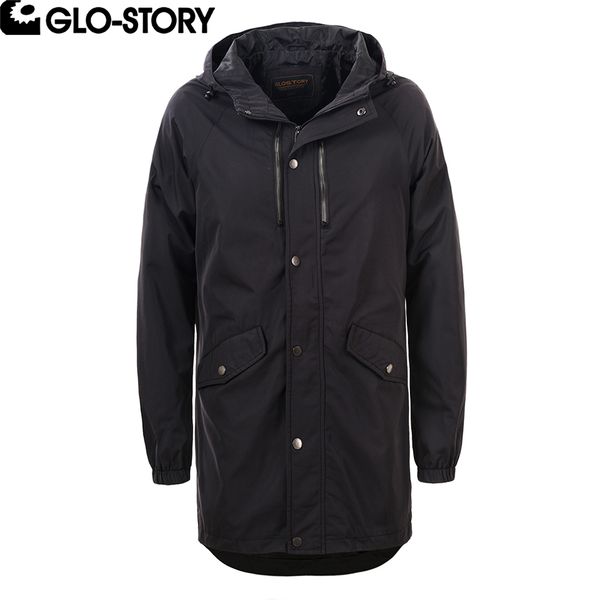 glo-story men's basic elastic cuff windbreaker long trench coat with hoody msx-3790, Tan;black
glo-story men's basic elastic cuff windbreaker long trench coat with hoody msx-3790, Tan;black