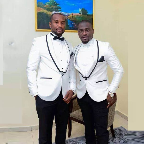 white wedding suits for men 2019 slim fit groom wear tuxedos shawl lapel groomsman suits prom bridegroom blazer costume homme 2pcs jacket pa, Black;gray
white wedding suits for men 2019 slim fit groom wear tuxedos shawl lapel groomsman suits prom bridegroom blazer costume homme 2pcs jacket pa, Black;gray