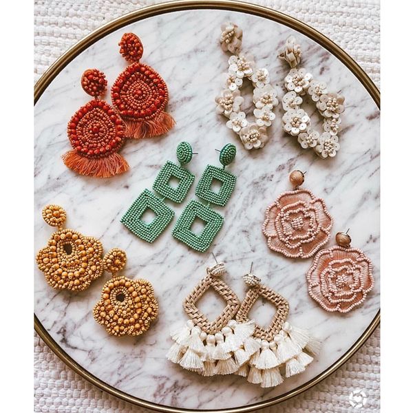 miwens 2019 ins fashion beads tassel big long dangle drop earrings women vintage bohemia round wholesale handmade jewelry a417, Golden
miwens 2019 ins fashion beads tassel big long dangle drop earrings women vintage bohemia round wholesale handmade jewelry a417, Golden
