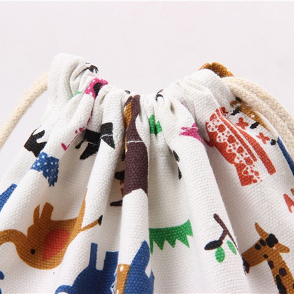 cartoon animal printed storage bags baby clothing kids toys organizer drawstring candy bags cotton linen jewelry cosmetic pouch9
cartoon animal printed storage bags baby clothing kids toys organizer drawstring candy bags cotton linen jewelry cosmetic pouch9