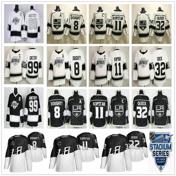 

men women kids youth los angeles kings 2020 stadium series hockey jerseys drew doughty anze kopitar jonathan quick wayne gretzky jersey, Black;red