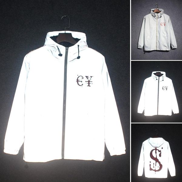 new men women fashion full reflective zipper jacket solid windbreaker light hooded hip-hop streetwear night shiny coats jacker#d, Black;brown
new men women fashion full reflective zipper jacket solid windbreaker light hooded hip-hop streetwear night shiny coats jacker#d, Black;brown