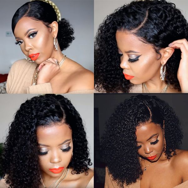 13x6 lace front wig short human hair wigs brazilian lace frontal wig with baby hair wavy bob curly 250 density, Black
13x6 lace front wig short human hair wigs brazilian lace frontal wig with baby hair wavy bob curly 250 density, Black