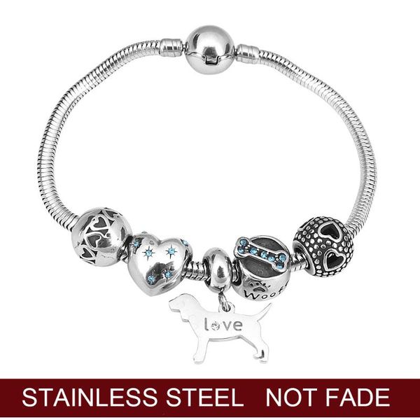 charm bracelets stainless steel for women girls chain silver color dog pendant male female bracelet bijoux femme, Golden;silver
charm bracelets stainless steel for women girls chain silver color dog pendant male female bracelet bijoux femme, Golden;silver