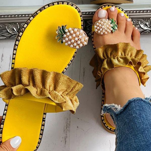 women sandals slippers shoes flat flip flops string bead summer fashion wedges woman slides pineapple lady casual mujer, Black
women sandals slippers shoes flat flip flops string bead summer fashion wedges woman slides pineapple lady casual mujer, Black