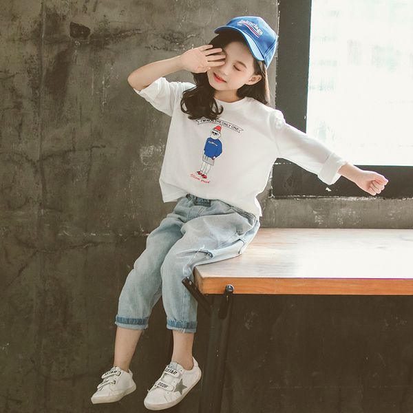 fall new toddler outfits children/girl clothes girls fashion kids outfit back to school clothes long sleeve sweatshirt + jeans 9, White
fall new toddler outfits children/girl clothes girls fashion kids outfit back to school clothes long sleeve sweatshirt + jeans 9, White