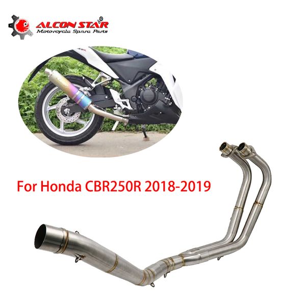 alconstar for cbr250r 2018 2019 motorcycle full exhaust link pipe 51mm front connect pipe stainless steel tube slip
alconstar for cbr250r 2018 2019 motorcycle full exhaust link pipe 51mm front connect pipe stainless steel tube slip