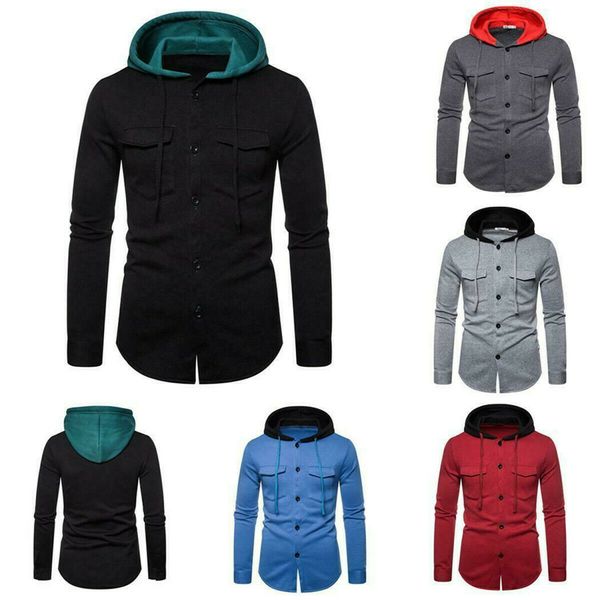 2019 fashion trend men autumn winter new casual hoodie in 5 colours solid simple slim fitting buttons hooded sweatshirt m-xxxl, Black
2019 fashion trend men autumn winter new casual hoodie in 5 colours solid simple slim fitting buttons hooded sweatshirt m-xxxl, Black