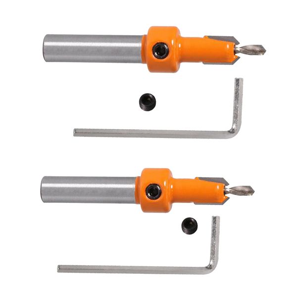 2pcs 8mm shank countersink drill bits woodworking chamfer counter bits for solid board, chipboard, plywood, mdf | 3.0x8mm & 4.0x8mm
2pcs 8mm shank countersink drill bits woodworking chamfer counter bits for solid board, chipboard, plywood, mdf | 3.0x8mm & 4.0x8mm