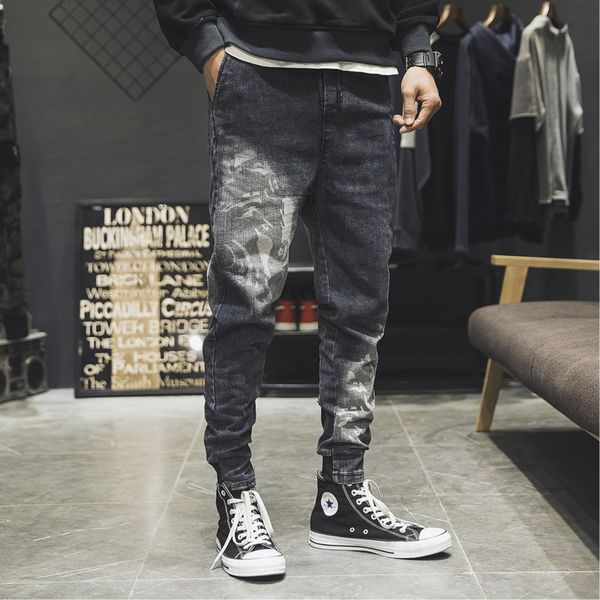 drawstring jeans men slim fashion washed solid color casual harlan denim pants men streetwear hip hop jean trousers male clothes, Blue
drawstring jeans men slim fashion washed solid color casual harlan denim pants men streetwear hip hop jean trousers male clothes, Blue