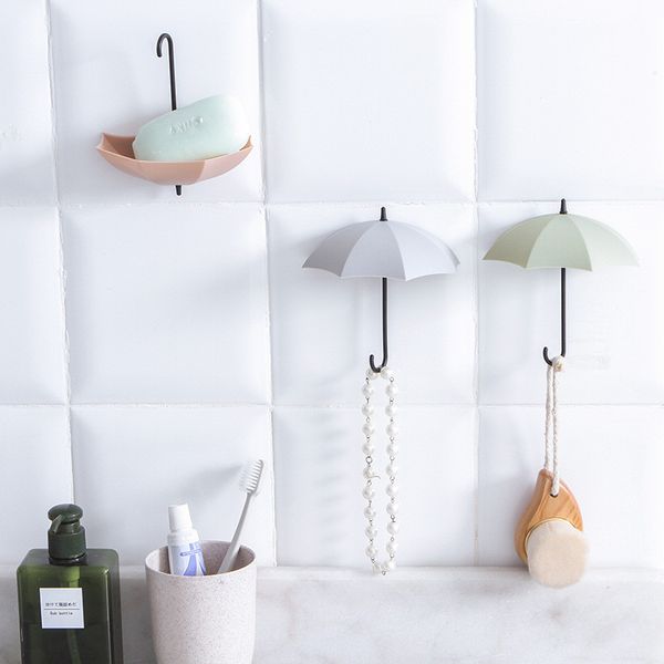3pcs adhesive storage hook cute umbrella wall mount key hanger rack home decorative key creative hook holder
3pcs adhesive storage hook cute umbrella wall mount key hanger rack home decorative key creative hook holder