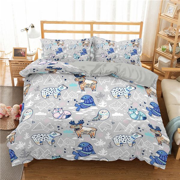 zeimon 3d duvet cover set cartoon animals bedding set with pillowcase ployester home textiles king size bed clothes
zeimon 3d duvet cover set cartoon animals bedding set with pillowcase ployester home textiles king size bed clothes