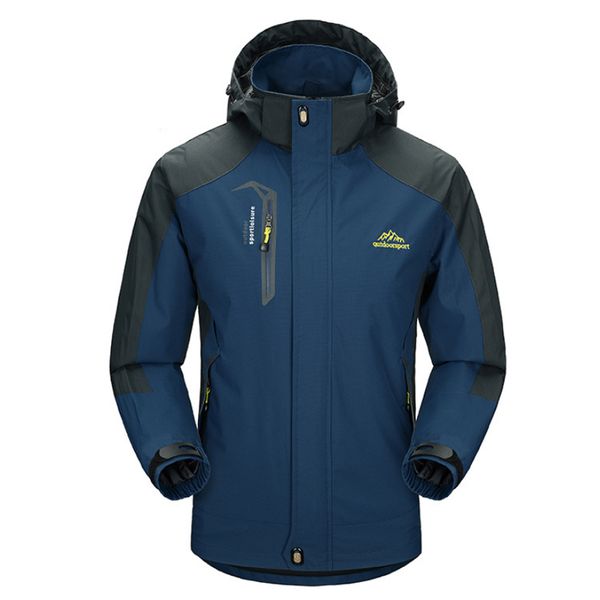 men new oversized spring autumn waterproof softshell hiking jackets male outdoor camping trekking climbing coat train hip, Blue;black
men new oversized spring autumn waterproof softshell hiking jackets male outdoor camping trekking climbing coat train hip, Blue;black
