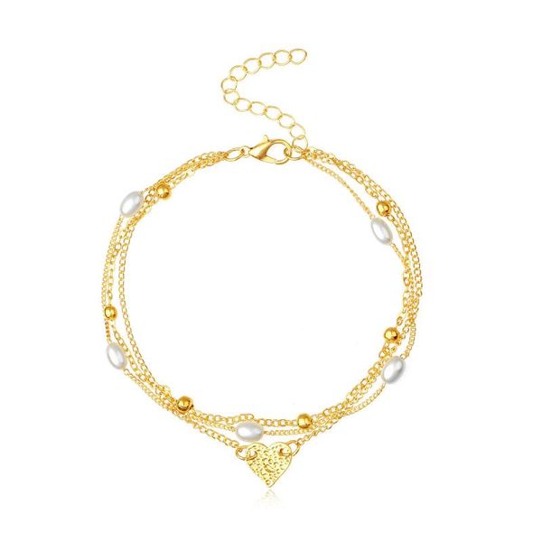 three-layer imitation pearl peach heart pendant anklet fashion alloy bead chain female foot ornament summer beach holiday gift, Red;blue
three-layer imitation pearl peach heart pendant anklet fashion alloy bead chain female foot ornament summer beach holiday gift, Red;blue