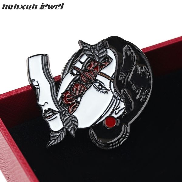 new personality women face flower brooch dislocation split woman face girl enamel pins jewelry gift for friend lapel pin badges, Gray
new personality women face flower brooch dislocation split woman face girl enamel pins jewelry gift for friend lapel pin badges, Gray