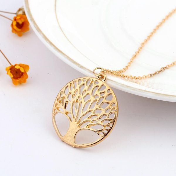 products necklace modern circular hollow out wishing tree pendant fashion 2017 accessory casual gift, Silver
products necklace modern circular hollow out wishing tree pendant fashion 2017 accessory casual gift, Silver