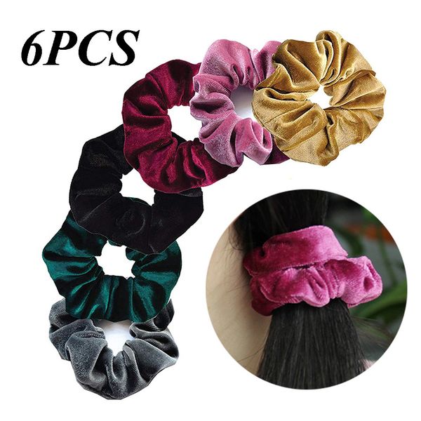 velvet elastic hair bands for women or girls hair accessories six colors ropes scrunchies chiffon ribbons, Brown
velvet elastic hair bands for women or girls hair accessories six colors ropes scrunchies chiffon ribbons, Brown