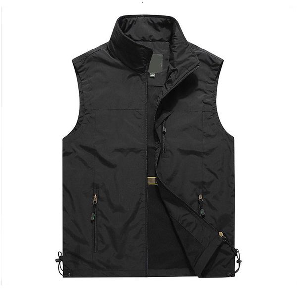 new multi pocket thin summer men vest casual pgrapher outerwear sleeveless jacket outdoor sports quick drying male waistcoat s191019, Black
new multi pocket thin summer men vest casual pgrapher outerwear sleeveless jacket outdoor sports quick drying male waistcoat s191019, Black