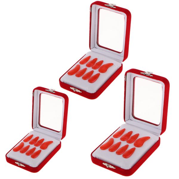 24 pieces red finger picks for guzheng gu zheng chinese zither large/medium/small
24 pieces red finger picks for guzheng gu zheng chinese zither large/medium/small