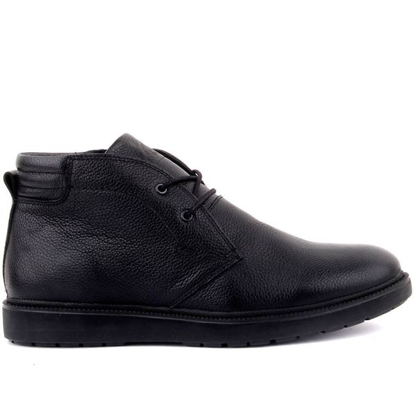 Sail-Lakers Black Leather Lace-Up Men Boots