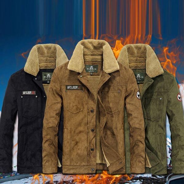 new mens winter jackets coat afs jeep size m-xxxl turn down collar warm fleece liner winter coat outdoor sports clothing ing, Black;brown
new mens winter jackets coat afs jeep size m-xxxl turn down collar warm fleece liner winter coat outdoor sports clothing ing, Black;brown