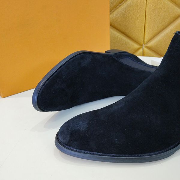 designer mens formal leather shoes suede leather non-slip man winter booties classic high help luxury boots of size 38-45 lll, Black
designer mens formal leather shoes suede leather non-slip man winter booties classic high help luxury boots of size 38-45 lll, Black