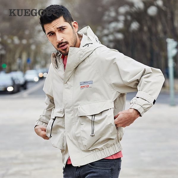 kuegou polyester men's jacket spring autumn south korean style fashion printing hooded jacket man's coat kw-9054, Black;brown
kuegou polyester men's jacket spring autumn south korean style fashion printing hooded jacket man's coat kw-9054, Black;brown
