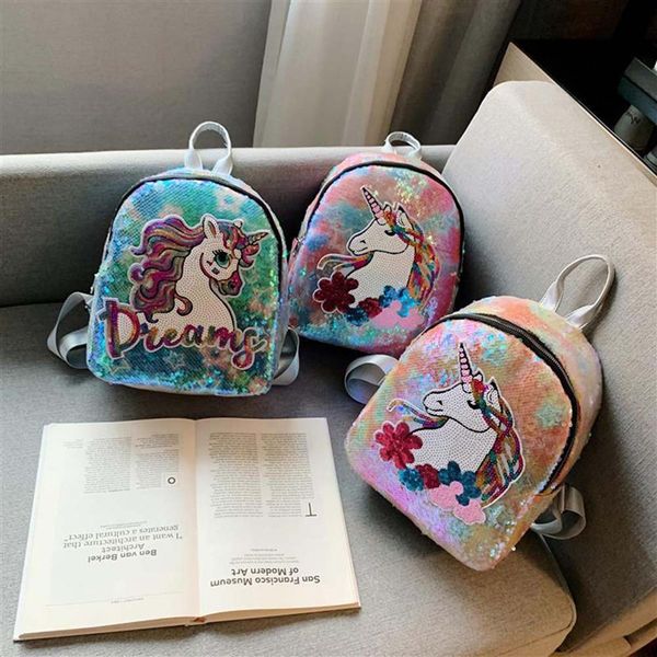 1 pc sequined unicorn backpack cartoon sequined schoolbag teenage fashion double shoulder bag child school backpack dropship new
1 pc sequined unicorn backpack cartoon sequined schoolbag teenage fashion double shoulder bag child school backpack dropship new