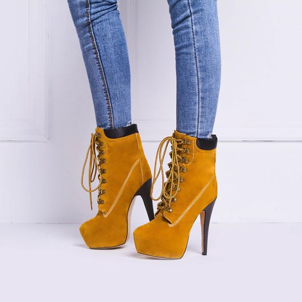 zdone ladies new high heel platform ankle boots winter x-criss lace-up booties large size fashion warm dress booty shoes n081, Black
zdone ladies new high heel platform ankle boots winter x-criss lace-up booties large size fashion warm dress booty shoes n081, Black