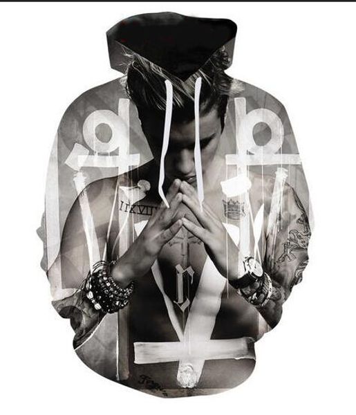 new fashion men women justin bieber funny 3d sweatshirts hoodies autumn winter casual print hooded pullovers wr099, Black
new fashion men women justin bieber funny 3d sweatshirts hoodies autumn winter casual print hooded pullovers wr099, Black