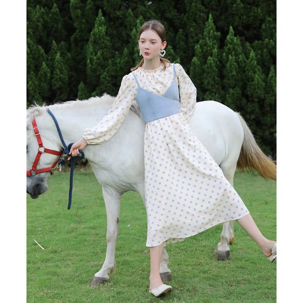 aigyptos original design french halter polka dot dress is a fairy two-piece suit women two piece outfits, White
aigyptos original design french halter polka dot dress is a fairy two-piece suit women two piece outfits, White
