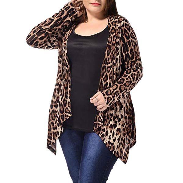 autumn and winter 2019 women jacket coat female leopard winter warm new wind coat cardigan fashion plus size #711, Black;brown
autumn and winter 2019 women jacket coat female leopard winter warm new wind coat cardigan fashion plus size #711, Black;brown