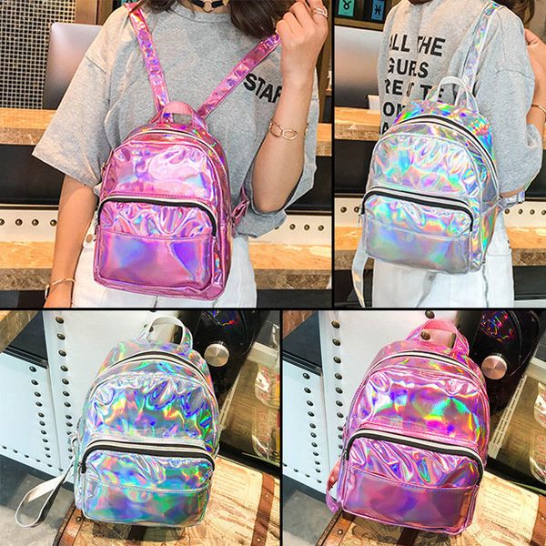 2019 new women bag laser holographic backpack for lady girl student school travel hologram rucksack waterproof
2019 new women bag laser holographic backpack for lady girl student school travel hologram rucksack waterproof