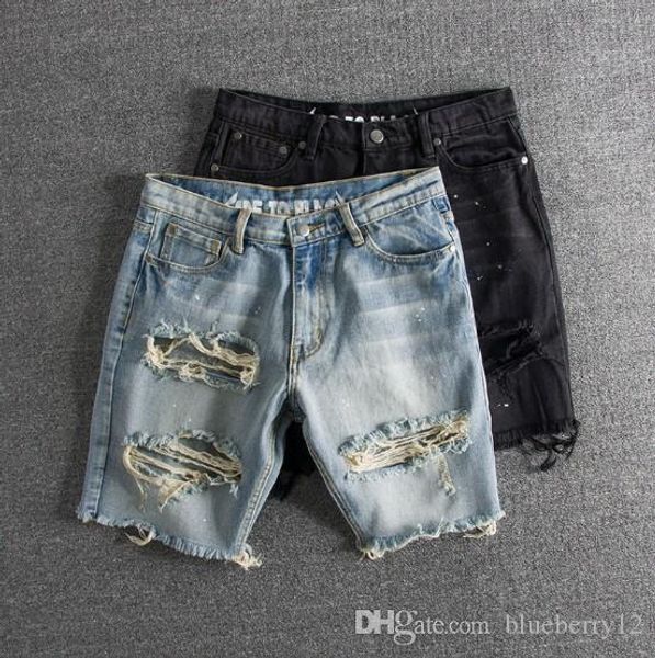 mens fashion jeans washed vintaged splashed ink big hole mens denim shorts with 2 colors asian size s-2xl, Blue
mens fashion jeans washed vintaged splashed ink big hole mens denim shorts with 2 colors asian size s-2xl, Blue