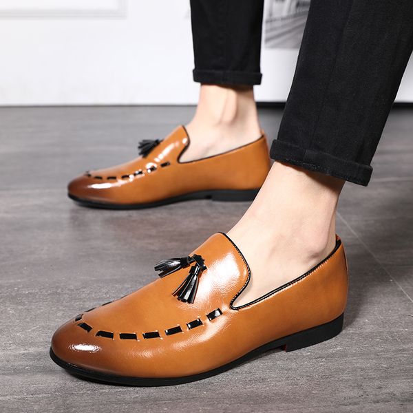 2019 new design man tassel loafers fashion handmade designer business leather shoes men's formal shoes men wedding party flat, Black
2019 new design man tassel loafers fashion handmade designer business leather shoes men's formal shoes men wedding party flat, Black