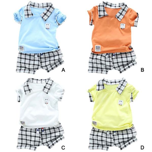 toddler baby boys short sleeve plaid print t-shirt tops+short pants kids casual outfits clothes sets, White
toddler baby boys short sleeve plaid print t-shirt tops+short pants kids casual outfits clothes sets, White