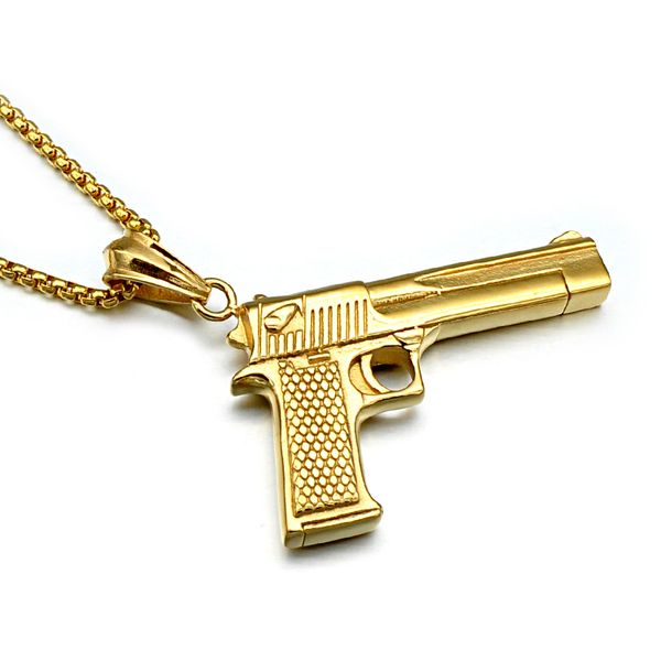 us7 gun форма ожерелье мужчины хип-хоп ювелирных изделий цвета золота нержавеющей стали мужские цепные ожерелья, Silver
us7 gun форма ожерелье мужчины хип-хоп ювелирных изделий цвета золота нержавеющей стали мужские цепные ожерелья, Silver