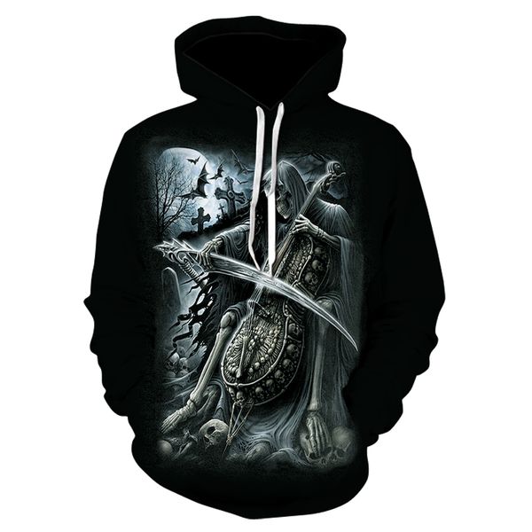 men's sweatshirt 3d printed skull hoodie fashion joke large size hoodie men's sport casual wear hip hop fun fall pullovers, Black
men's sweatshirt 3d printed skull hoodie fashion joke large size hoodie men's sport casual wear hip hop fun fall pullovers, Black