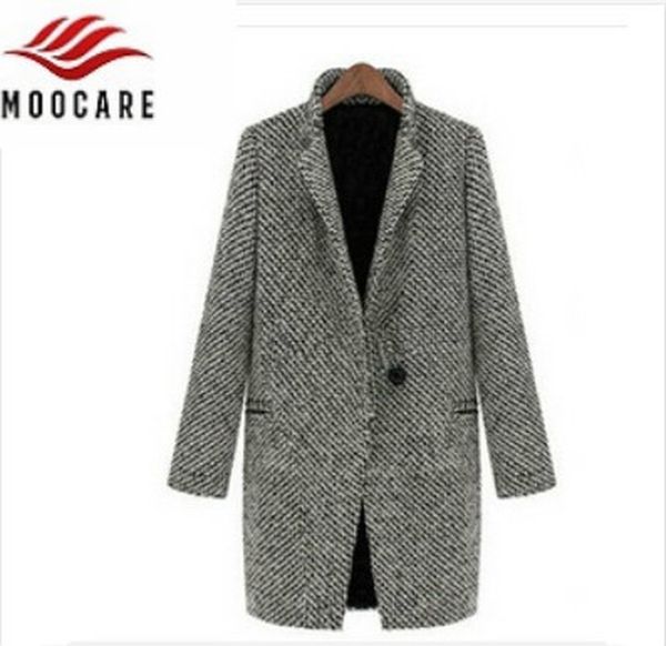moocare women houndstooth long coats fall winter warm windbreaker turn-down collar loose casual trench, Tan;black
moocare women houndstooth long coats fall winter warm windbreaker turn-down collar loose casual trench, Tan;black