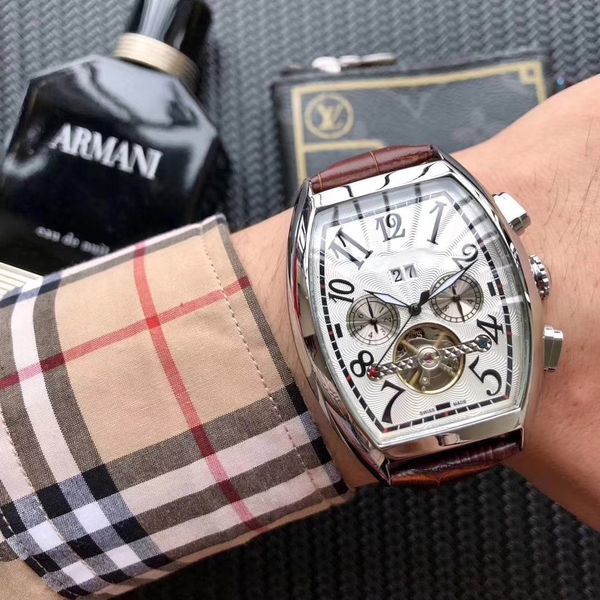 brand a-luxury automatic movement watch quality mechanical watches tourbillon date day dive mens sports high fashion wristwatches m orww, Slivery;brown
brand a-luxury automatic movement watch quality mechanical watches tourbillon date day dive mens sports high fashion wristwatches m orww, Slivery;brown