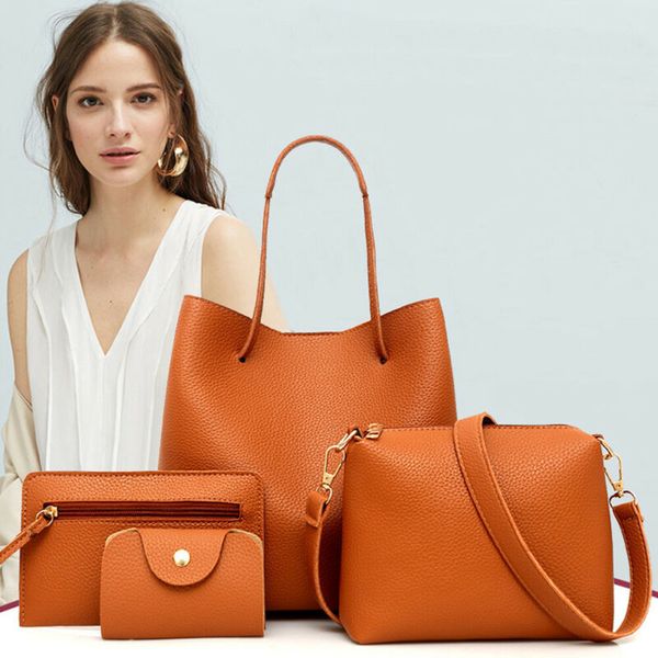 fashion women's handbag set pu leather ladies purse solid color shoulder messenger bag wallet pouch bags for women 2020
fashion women's handbag set pu leather ladies purse solid color shoulder messenger bag wallet pouch bags for women 2020
