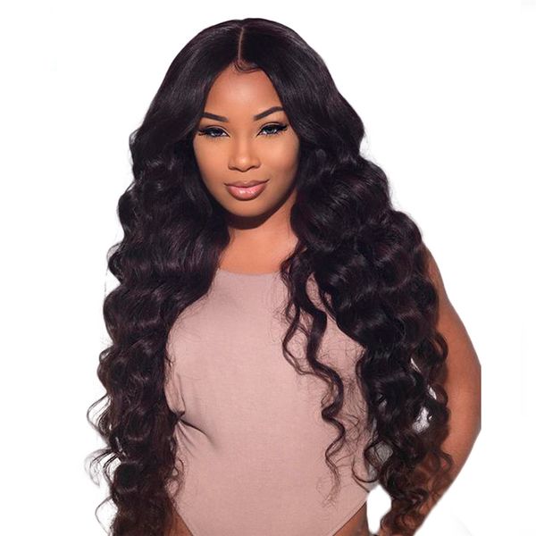 pre plucked full lace front human hair wigs brazilian loose deep wave lace front wig with baby hair 150 180 density, Black
pre plucked full lace front human hair wigs brazilian loose deep wave lace front wig with baby hair 150 180 density, Black